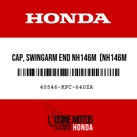 image de 40546-KPC-640ZA CAP, SWINGARM END NH146M  (NH146M ACCURATE SILVER METALLIC)