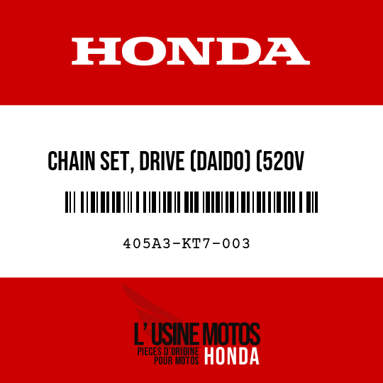 image de 405A3-KT7-003 CHAIN SET, DRIVE (DAIDO) (520V 4-108L)