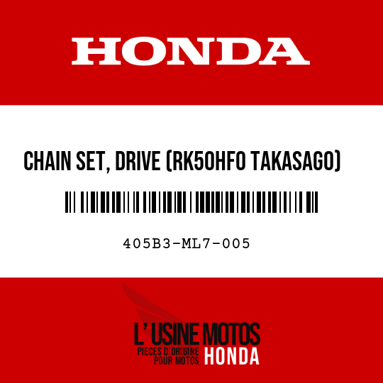 image de 405B3-ML7-005 CHAIN SET, DRIVE (RK50HF0 TAKASAGO)