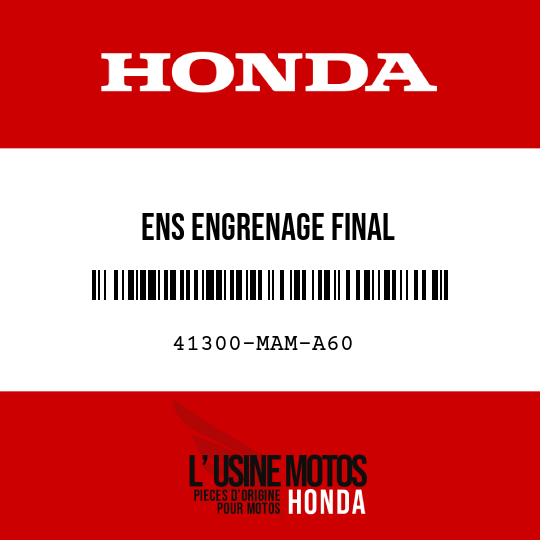image de 41300-MAM-A60 ENS ENGRENAGE FINAL