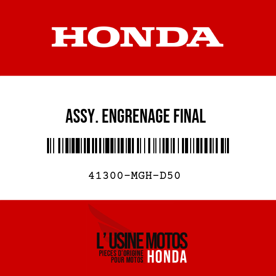 image de 41300-MGH-D50 ASSY. ENGRENAGE FINAL