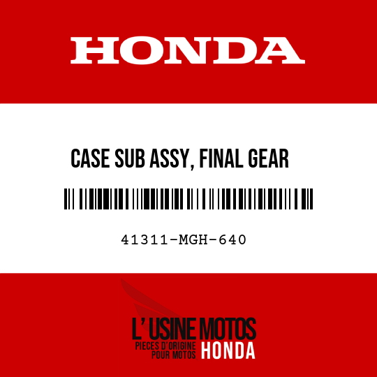 image de 41311-MGH-640 CASE SUB ASSY, FINAL GEAR