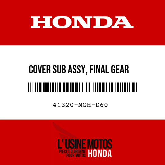 image de 41320-MGH-D60 COVER SUB ASSY, FINAL GEAR