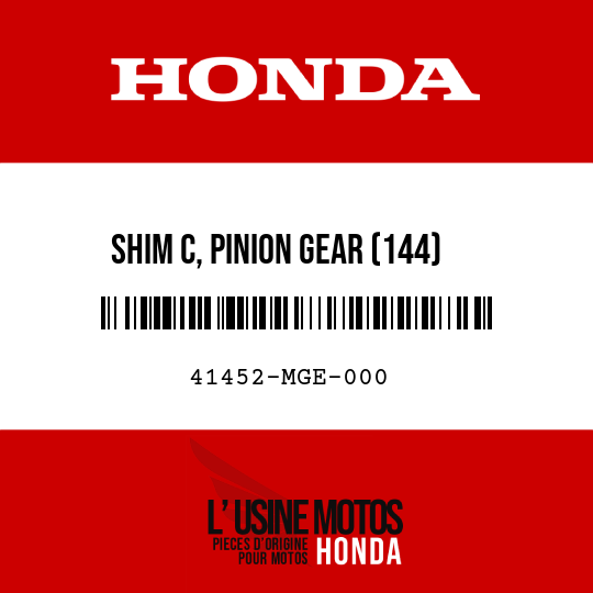 image de 41452-MGE-000 SHIM C, PINION GEAR (144)