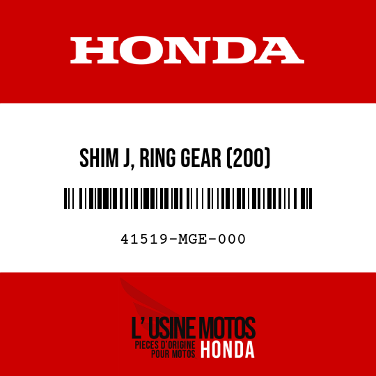 image de 41519-MGE-000 SHIM J, RING GEAR (200)