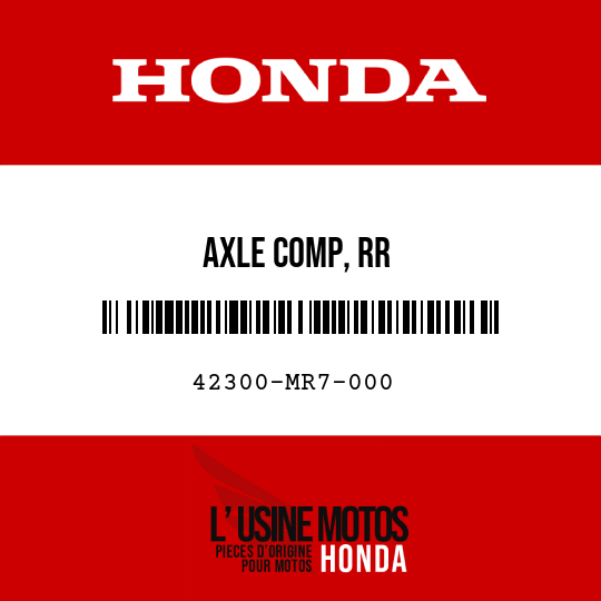 image de 42300-MR7-000 AXLE COMP, RR