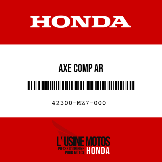 image de 42300-MZ7-000 AXE COMP AR