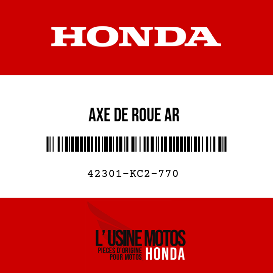 image de 42301-KC2-770 AXE DE ROUE AR
