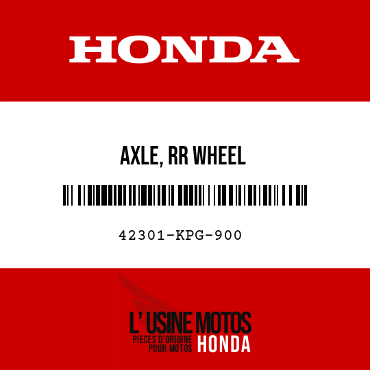 image de 42301-KPG-900 AXLE, RR WHEEL