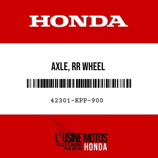image de 42301-KPP-900 AXLE, RR WHEEL