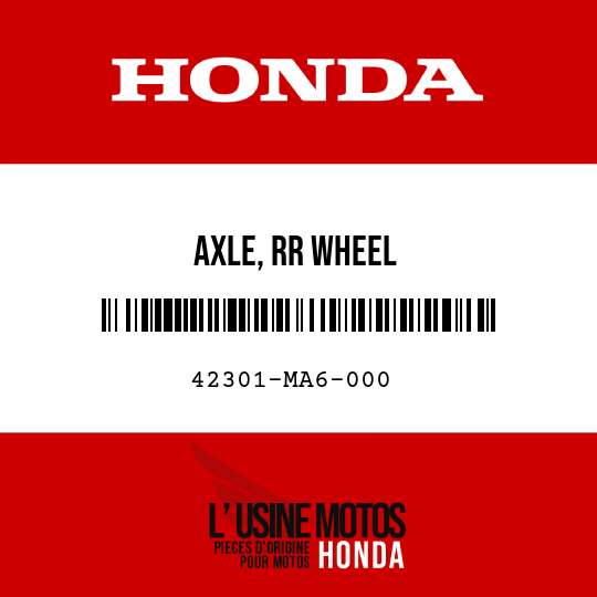 image de 42301-MA6-000 AXLE, RR WHEEL
