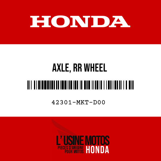 image de 42301-MKT-D00 AXLE, RR WHEEL