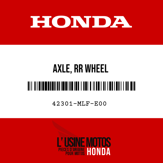 image de 42301-MLF-E00 AXLE, RR WHEEL