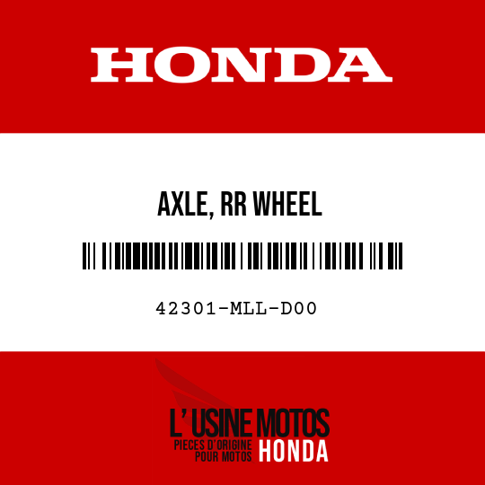 image de 42301-MLL-D00 AXLE, RR WHEEL