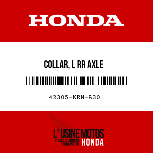 image de 42305-KRN-A30 COLLAR, L RR AXLE