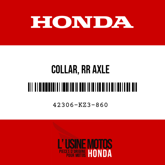 image de 42306-KZ3-860 COLLAR, RR AXLE