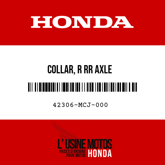 image de 42306-MCJ-000 COLLAR, R RR AXLE