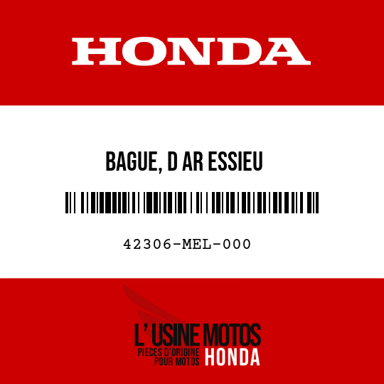 image de 42306-MEL-000 BAGUE, D AR ESSIEU