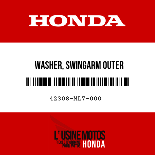 image de 42308-ML7-000 WASHER, SWINGARM OUTER