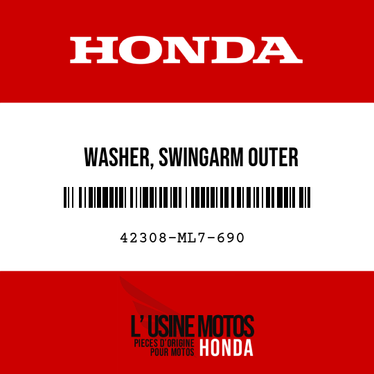 image de 42308-ML7-690 WASHER, SWINGARM OUTER