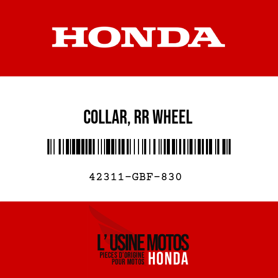 image de 42311-GBF-830 COLLAR, RR WHEEL