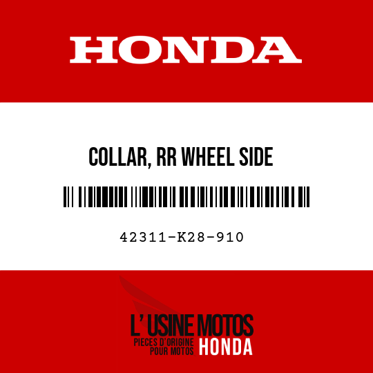 image de 42311-K28-910 COLLAR, RR WHEEL SIDE