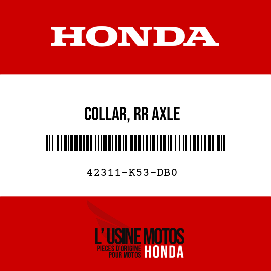 image de 42311-K53-DB0 COLLAR, RR AXLE