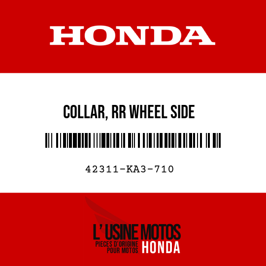 image de 42311-KA3-710 COLLAR, RR WHEEL SIDE