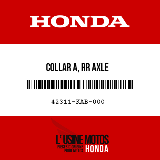 image de 42311-KAB-000 COLLAR A, RR AXLE