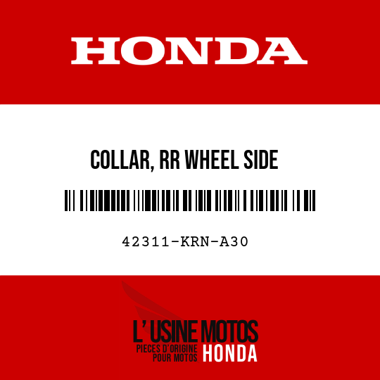 image de 42311-KRN-A30 COLLAR, RR WHEEL SIDE