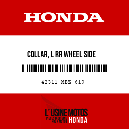 image de 42311-MBZ-610 COLLAR, L RR WHEEL SIDE