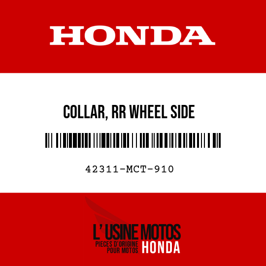 image de 42311-MCT-910 COLLAR, RR WHEEL SIDE