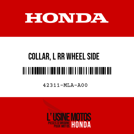image de 42311-MLA-A00 COLLAR, L RR WHEEL SIDE