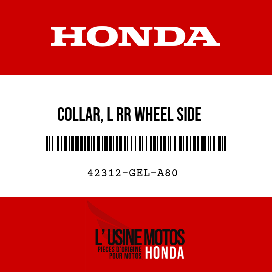 image de 42312-GEL-A80 COLLAR, L RR WHEEL SIDE