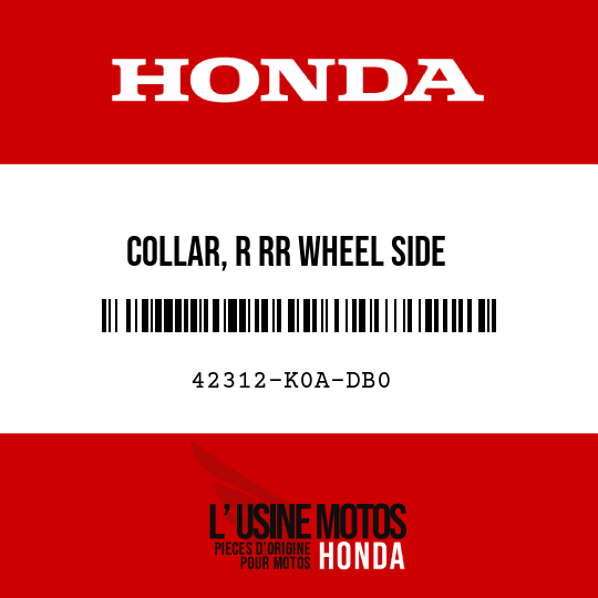 image de 42312-K0A-DB0 COLLAR, R RR WHEEL SIDE