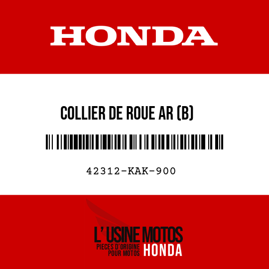 image de 42312-KAK-900 COLLIER DE ROUE AR (B)