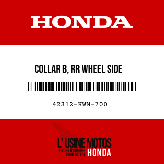 image de 42312-KWN-700 COLLAR B, RR WHEEL SIDE