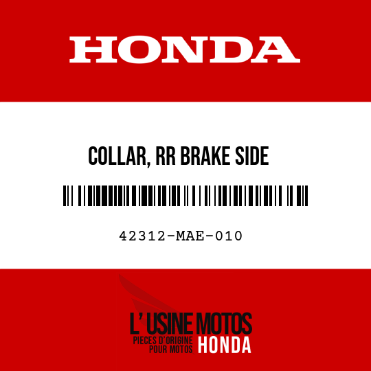 image de 42312-MAE-010 COLLAR, RR BRAKE SIDE