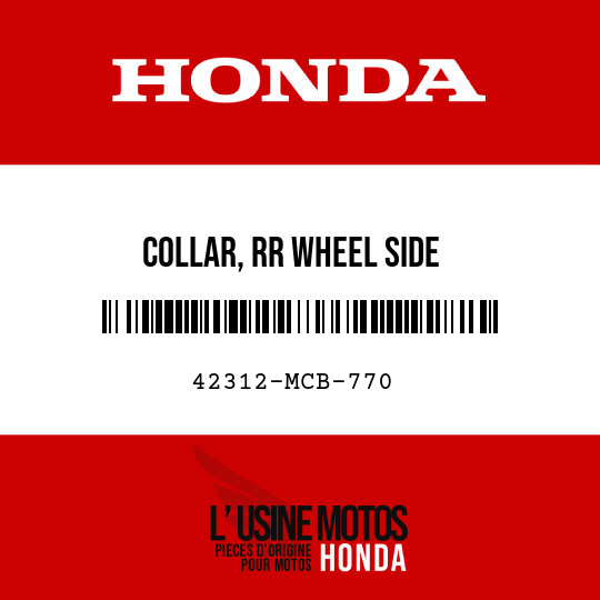 image de 42312-MCB-770 COLLAR, RR WHEEL SIDE