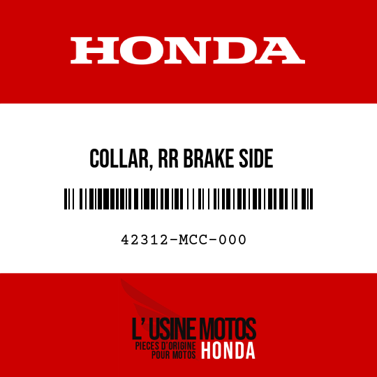 image de 42312-MCC-000 COLLAR, RR BRAKE SIDE