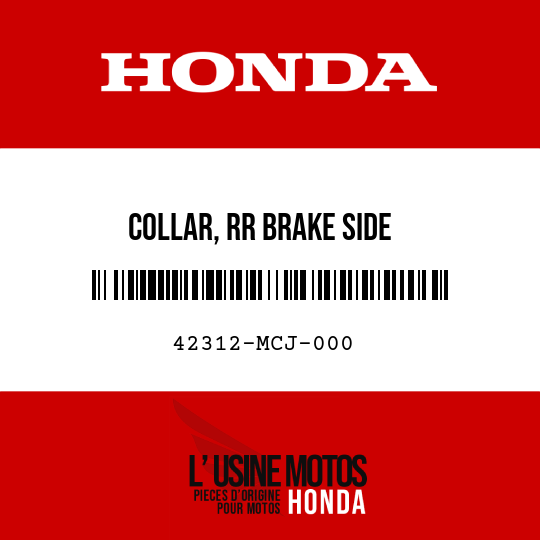 image de 42312-MCJ-000 COLLAR, RR BRAKE SIDE