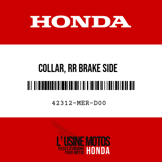 image de 42312-MER-D00 COLLAR, RR BRAKE SIDE