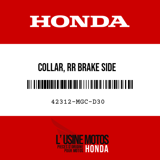 image de 42312-MGC-D30 COLLAR, RR BRAKE SIDE