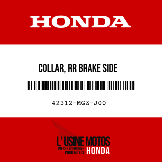 image de 42312-MGZ-J00 COLLAR, RR BRAKE SIDE