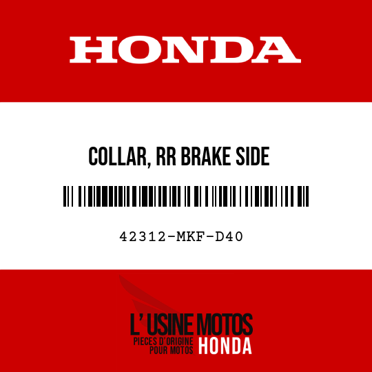 image de 42312-MKF-D40 COLLAR, RR BRAKE SIDE