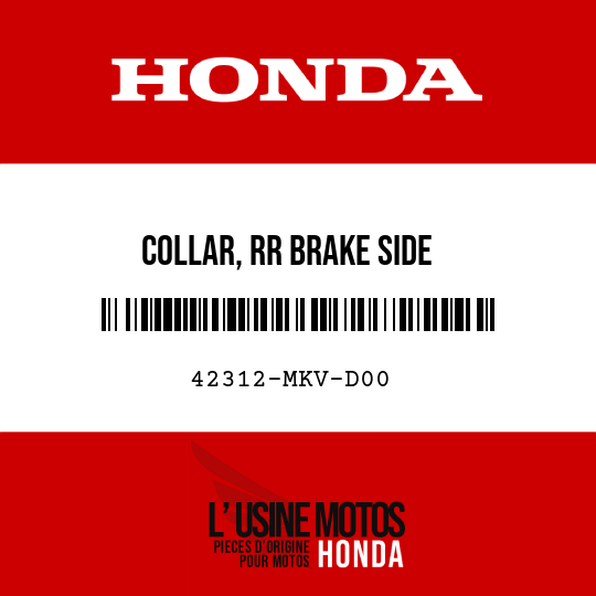 image de 42312-MKV-D00 COLLAR, RR BRAKE SIDE