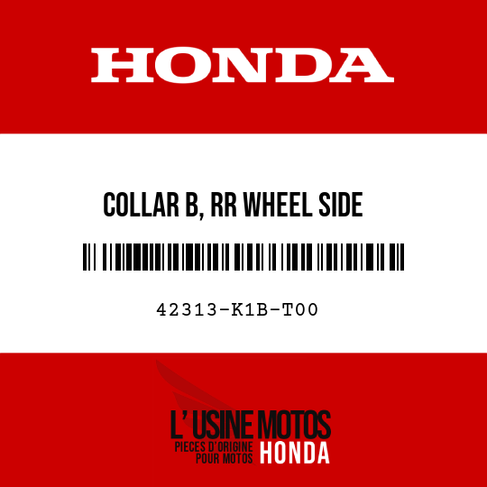 image de 42313-K1B-T00 COLLAR B, RR WHEEL SIDE
