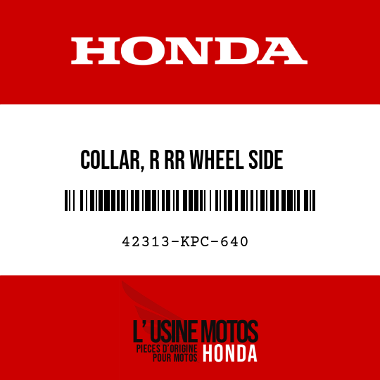 image de 42313-KPC-640 COLLAR, R RR WHEEL SIDE