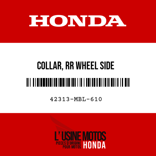 image de 42313-MBL-610 COLLAR, RR WHEEL SIDE
