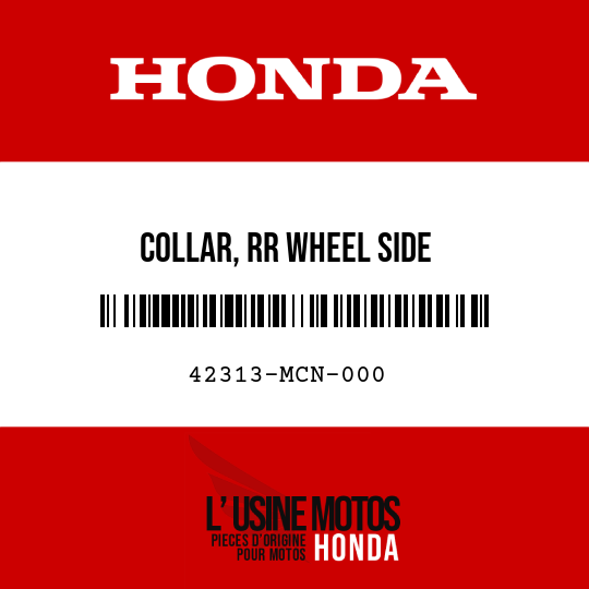 image de 42313-MCN-000 COLLAR, RR WHEEL SIDE